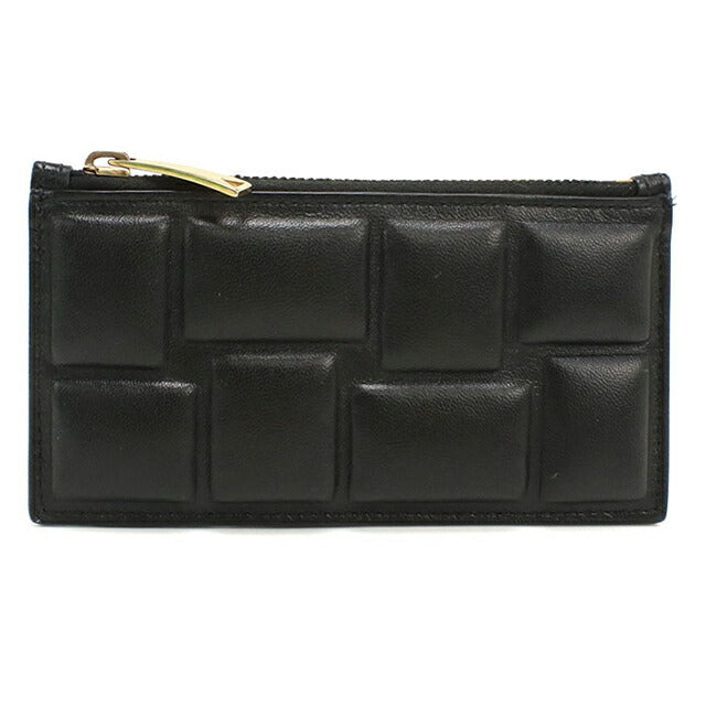 中古 ボッテガ・ヴェネタ コインケース コンパクト ユニセックス ブランド BOTTEGA VENETA ブロックパデット フラグメントケース ブラック USDBO114938011