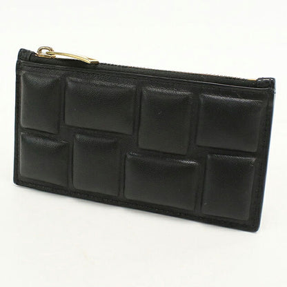 中古 ボッテガ・ヴェネタ コインケース コンパクト ユニセックス ブランド BOTTEGA VENETA ブロックパデット フラグメントケース ブラック USDBO114938011