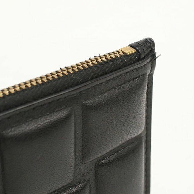 中古 ボッテガ・ヴェネタ コインケース コンパクト ユニセックス ブランド BOTTEGA VENETA ブロックパデット フラグメントケース ブラック USDBO114938011