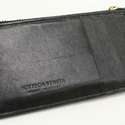 中古 ボッテガ・ヴェネタ コインケース コンパクト ユニセックス ブランド BOTTEGA VENETA ブロックパデット フラグメントケース ブラック USDBO114938011