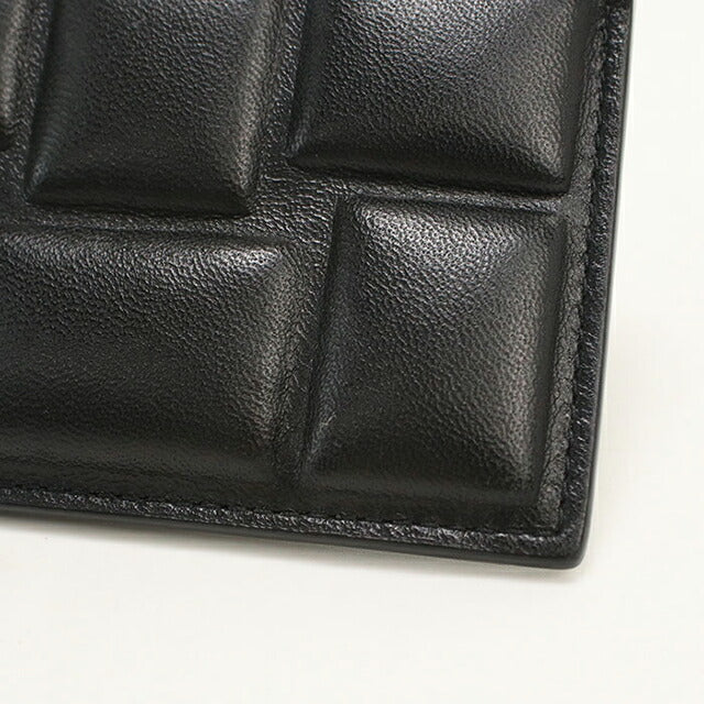 中古 ボッテガ・ヴェネタ コインケース コンパクト ユニセックス ブランド BOTTEGA VENETA ブロックパデット フラグメントケース ブラック USDBO114938011