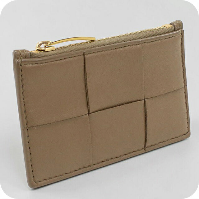 中古 ボッテガ・ヴェネタ 小銭入れ レディース ブランド BOTTEGA VENETA カセット フラグメントケース ブラウン USDBO115136011