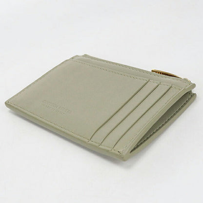 中古 ボッテガ・ヴェネタ 小銭入れ レディース ブランド BOTTEGA VENETA カセット ファスナーカードケース 765460 グリーン USDBO115614011