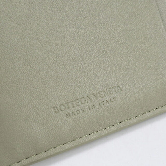 中古 ボッテガ・ヴェネタ 小銭入れ レディース ブランド BOTTEGA VENETA カセット ファスナーカードケース 765460 グリーン USDBO115614011