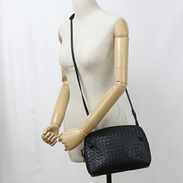 中古 ボッテガ・ヴェネタ ショルダーバッグ レディース ブランド BOTTEGA VENETA イントレチャート ブラック USDBO115738011