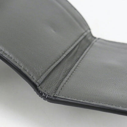 Used Bottega Veneta Trifold Wallet Trifold Wallet Compact Unisex Brand BOTTEGA VENETA Intrecciato Black USDBO115799011