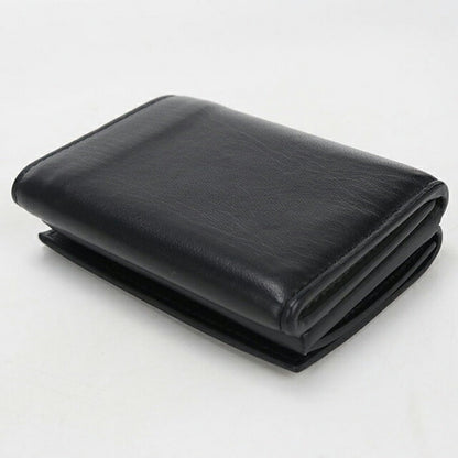 Used Bottega Veneta Trifold Wallet Trifold Wallet Compact Unisex Brand BOTTEGA VENETA Intrecciato Black USDBO115799011