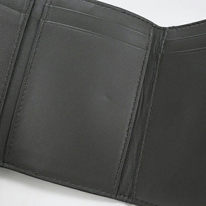 Used Bottega Veneta Trifold Wallet Trifold Wallet Compact Unisex Brand BOTTEGA VENETA Intrecciato Black USDBO115799011