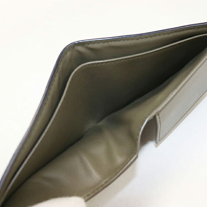 中古 ボッテガ・ヴェネタ 二つ折り財布 二折財布 コンパクト メンズ ブランド BOTTEGA VENETA イントレチャート レザー ネイビー USDBO116254011