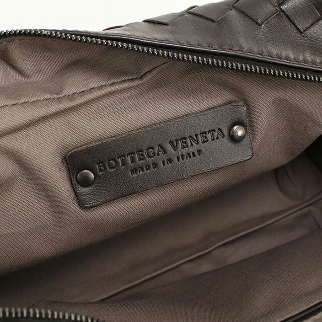 中古 ボッテガ・ヴェネタ ポーチ ユニセックス ブランド BOTTEGA VENETA イントレチャート レザー ブラウン USDBO116519011