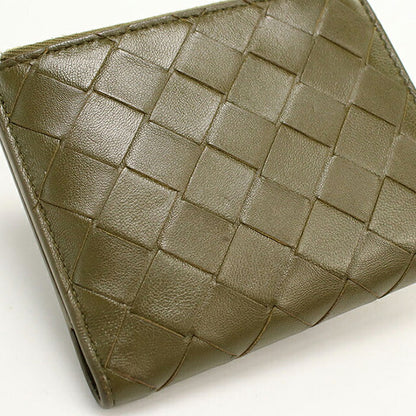 中古 ボッテガ・ヴェネタ 二つ折り財布 二折財布 コンパクト レディース BOTTEGA VENETA イントレチャート スモール 二つ折ウォレット 742330 USDBO117055011
