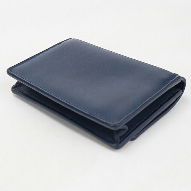 中古 ボッテガ・ヴェネタ 名刺入れ メンズ ブランド BOTTEGA VENETA イントレチャート ビジネスカードケース BO117443 ネイビー USDBO117443011