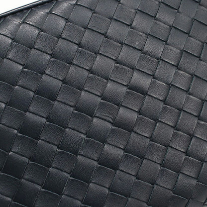 中古 ボッテガ・ヴェネタ 長財布ラウンドファスナー メンズ ブランド BOTTEGA VENETA イントレチャート  レザー ネイビー USDBO117639011