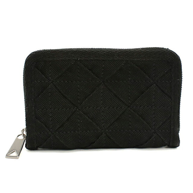 中古 ボッテガ・ヴェネタ 小銭入れ ユニセックス ブランド BOTTEGA VENETA ライトウェビング ファスナー付きコインパース ブラック USDBO117911011