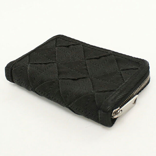 中古 ボッテガ・ヴェネタ 小銭入れ ユニセックス ブランド BOTTEGA VENETA ライトウェビング ファスナー付きコインパース ブラック USDBO117911011