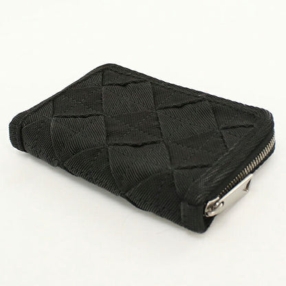 中古 ボッテガ・ヴェネタ 小銭入れ ユニセックス ブランド BOTTEGA VENETA ライトウェビング ファスナー付きコインパース ブラック USDBO117911011