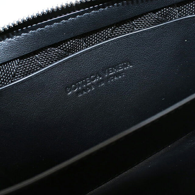 中古 ボッテガ・ヴェネタ 小銭入れ ユニセックス ブランド BOTTEGA VENETA ライトウェビング ファスナー付きコインパース ブラック USDBO117911011