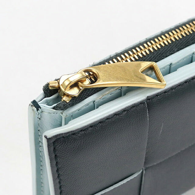 中古 ボッテガ・ヴェネタ 二つ折り財布 二折財布 コンパクト ユニセックス BOTTEGA VENETA マキシイントレチャート ミディアムディアム 750262 USDBO117921011
