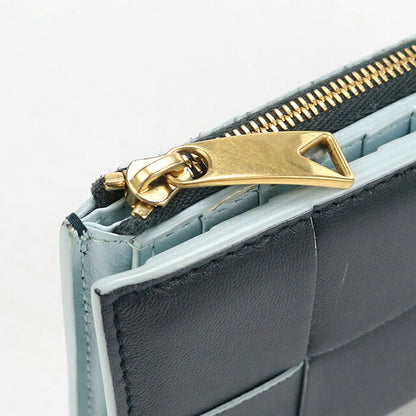 中古 ボッテガ・ヴェネタ 二つ折り財布 二折財布 コンパクト ユニセックス BOTTEGA VENETA マキシイントレチャート ミディアムディアム 750262 USDBO117921011