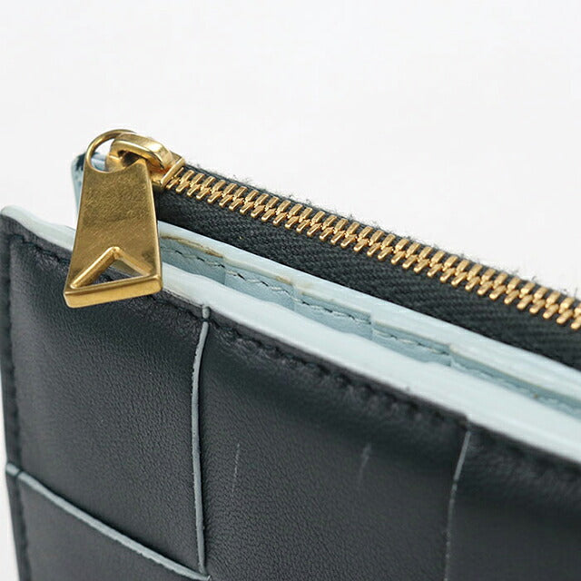 中古 ボッテガ・ヴェネタ 二つ折り財布 二折財布 コンパクト ユニセックス BOTTEGA VENETA マキシイントレチャート ミディアムディアム 750262 USDBO117921011