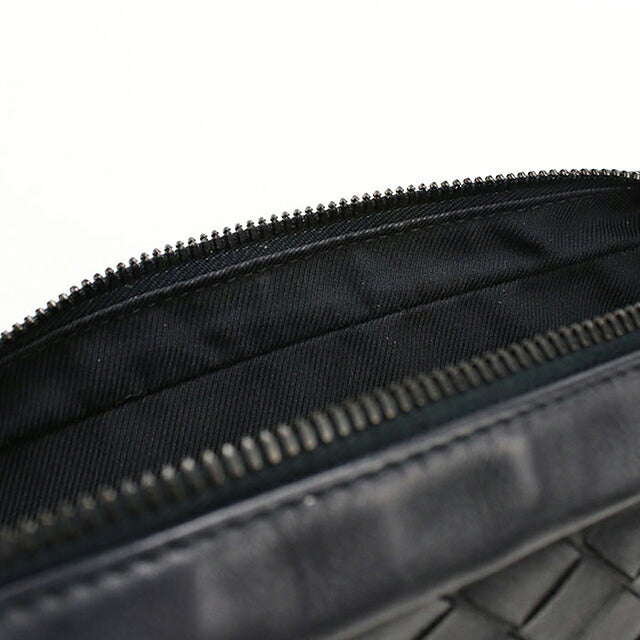 中古 ボッテガ・ヴェネタ ボディバッグ メンズ ブランド BOTTEGA VENETA イントレチャート ベルトバッグ レザー ブラック USDBO118331011