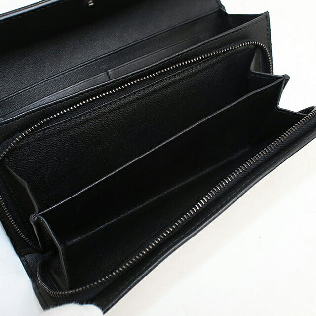 Used Bottega Veneta Long Wallet Bifold Unisex Brand BOTTEGA VENETA Intrecciato Large Flap Wallet Black USDBO118366011