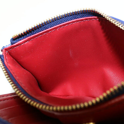 中古 ボッテガ・ヴェネタ 二つ折り財布 二折財布 コンパクト レディース ブランド BOTTEGA VENETA カセット 二つ折りウォレット ネイビー USDBO118603011