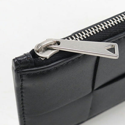 中古 ボッテガ・ヴェネタ コインケース コンパクト メンズ BOTTEGA VENETA カセット フラグメントケース ファスナーカードケース レザー 679843 USDBO119519011