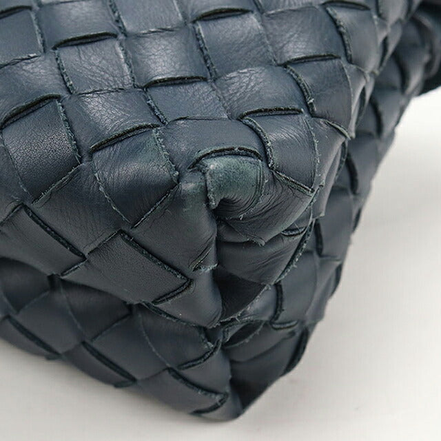 中古 ボッテガ・ヴェネタ 斜め掛け ショルダーバッグ ユニセックス ブランド BOTTEGA VENETA イントレチャート  レザー グリーン USDBO120029011