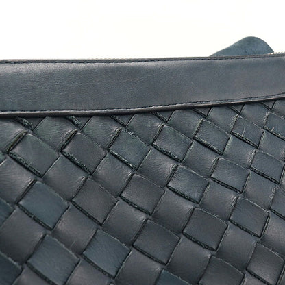 中古 ボッテガ・ヴェネタ 斜め掛け ショルダーバッグ ユニセックス ブランド BOTTEGA VENETA イントレチャート  レザー グリーン USDBO120029011