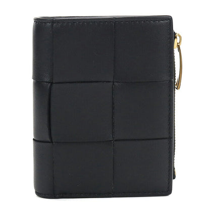中古 ボッテガ・ヴェネタ 二つ折り財布 二折財布 コンパクト レディース ブランド BOTTEGA VENETA カセット スモール 二つ折りウォレット 742698 USDBO120180011