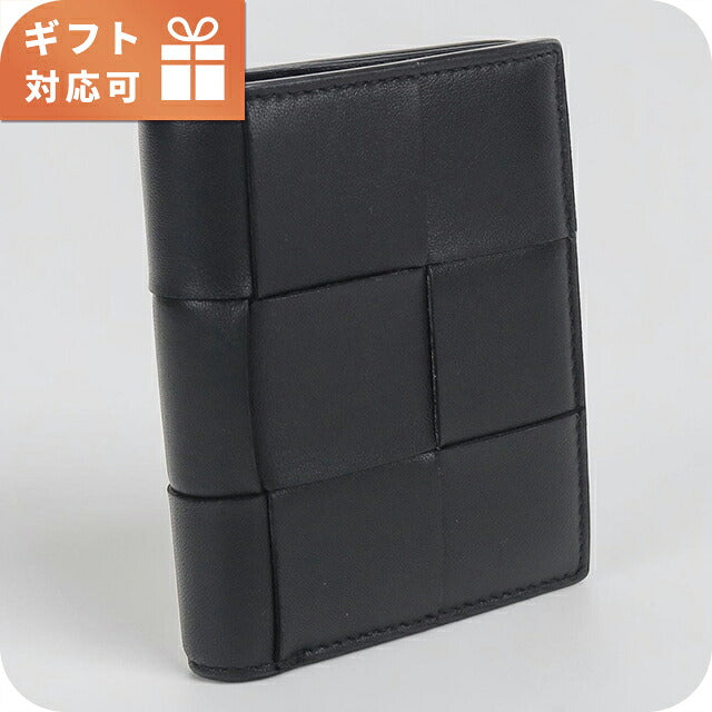中古 ボッテガ・ヴェネタ 二つ折り財布 二折財布 コンパクト レディース ブランド BOTTEGA VENETA カセット スモール 二つ折りウォレット 742698 USDBO120180011
