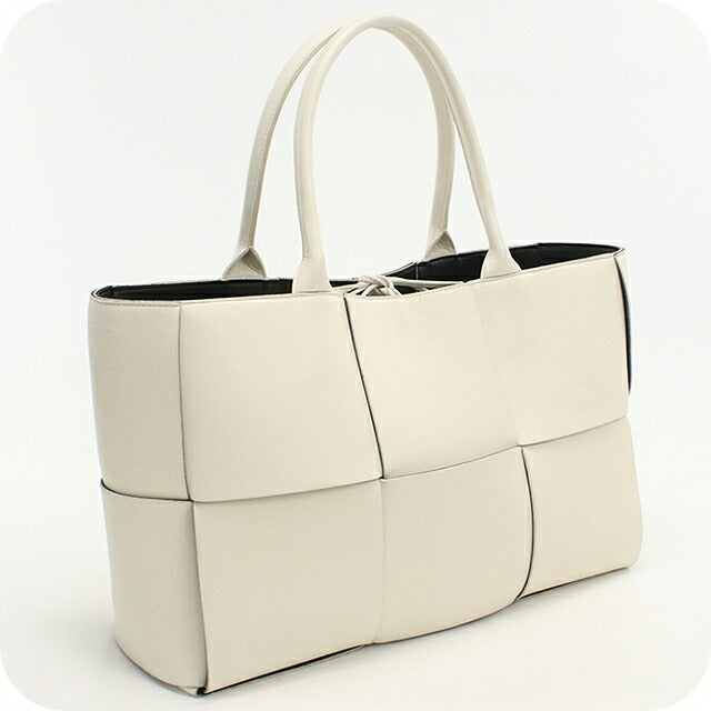 中古 ボッテガ・ヴェネタ トートバッグ ユニセックス ブランド BOTTEGA VENETA ミディアム アルコ  レザー 609175 ホワイト USDBO120503011