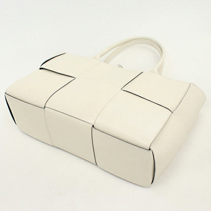 中古 ボッテガ・ヴェネタ トートバッグ ユニセックス ブランド BOTTEGA VENETA ミディアム アルコ  レザー 609175 ホワイト USDBO120503011