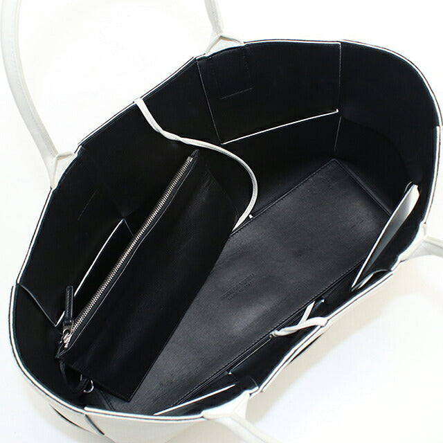 中古 ボッテガ・ヴェネタ トートバッグ ユニセックス ブランド BOTTEGA VENETA ミディアム アルコ  レザー 609175 ホワイト USDBO120503011