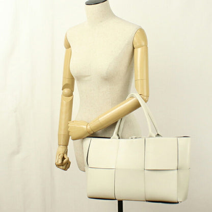 中古 ボッテガ・ヴェネタ トートバッグ ユニセックス ブランド BOTTEGA VENETA ミディアム アルコ  レザー 609175 ホワイト USDBO120503011