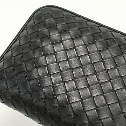 二手 Bottega Veneta 长钱包 圆形拉链 男士品牌 BOTTEGA VENETA Intrecciato 114076 黑色 USDBO120518011