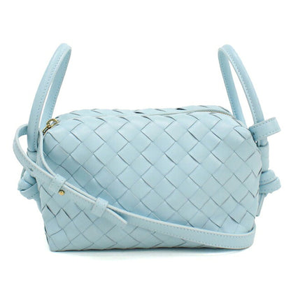 中古 ボッテガ・ヴェネタ ショルダーバッグ レディース ブランド BOTTEGA VENETA イントレチャート  ブルー USDBO121026011