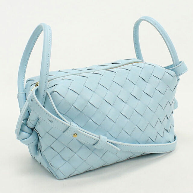 中古 ボッテガ・ヴェネタ ショルダーバッグ レディース ブランド BOTTEGA VENETA イントレチャート  ブルー USDBO121026011