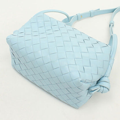 中古 ボッテガ・ヴェネタ ショルダーバッグ レディース ブランド BOTTEGA VENETA イントレチャート  ブルー USDBO121026011