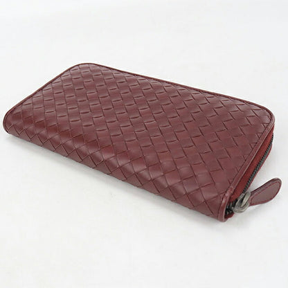 中古 ボッテガ・ヴェネタ 長財布ラウンドファスナー レディース ブランド BOTTEGA VENETA イントレチャート ジップアラウンドウォレット 114076 V4651 6130 USDBO121240011