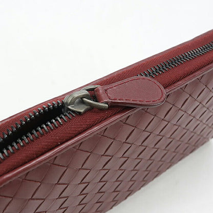 中古 ボッテガ・ヴェネタ 長財布ラウンドファスナー レディース ブランド BOTTEGA VENETA イントレチャート ジップアラウンドウォレット 114076 V4651 6130 USDBO121240011