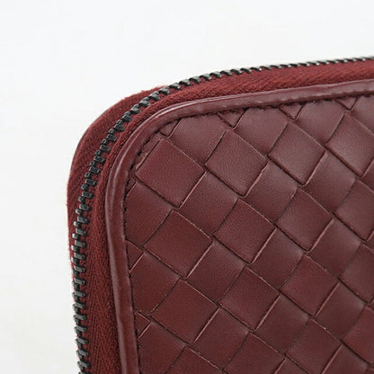 中古 ボッテガ・ヴェネタ 長財布ラウンドファスナー レディース ブランド BOTTEGA VENETA イントレチャート ジップアラウンドウォレット 114076 V4651 6130 USDBO121240011