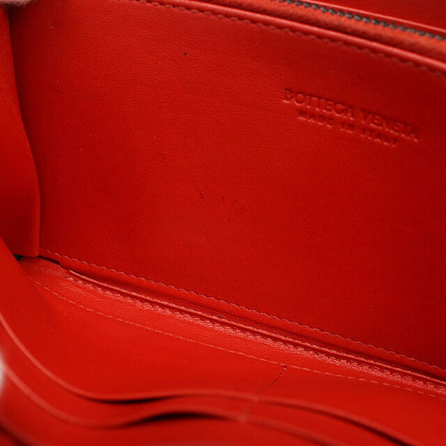 中古 ボッテガ・ヴェネタ 長財布ラウンドファスナー メンズ ブランド BOTTEGA VENETA イントレチャート ジップアラウンドウォレット レザー グレー USDBO121313011