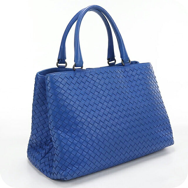 二手 Bottega Veneta 手提包女装品牌 BOTTEGA VENETA Intrecciato 皮革蓝色 USDBO121705011