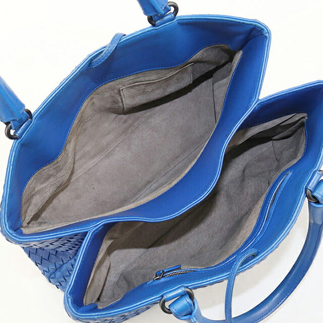 二手 Bottega Veneta 手提包女装品牌 BOTTEGA VENETA Intrecciato 皮革蓝色 USDBO121705011