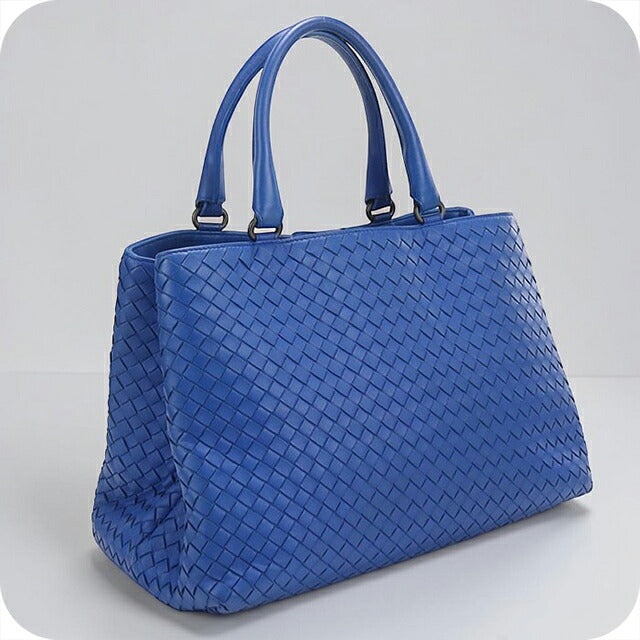 二手 Bottega Veneta 手提包女装品牌 BOTTEGA VENETA Intrecciato 皮革蓝色 USDBO121705011