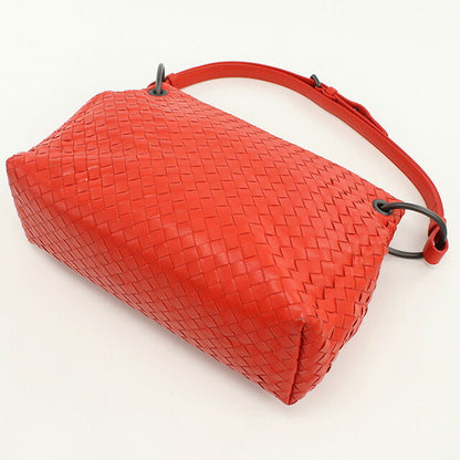 中古 ボッテガヴェネタ ショルダーバッグ レディース ブランド BOTTEGA VENETA イントレチャート ワンショルダー レザー レッド バッグ USDBO95331011