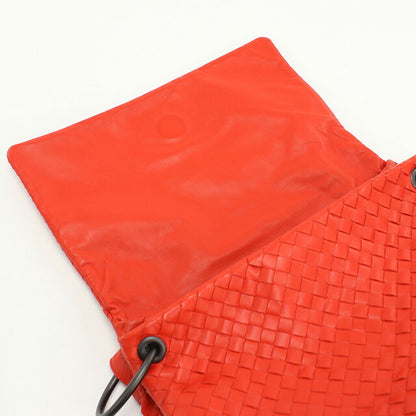 中古 ボッテガヴェネタ ショルダーバッグ レディース ブランド BOTTEGA VENETA イントレチャート ワンショルダー レザー レッド バッグ USDBO95331011