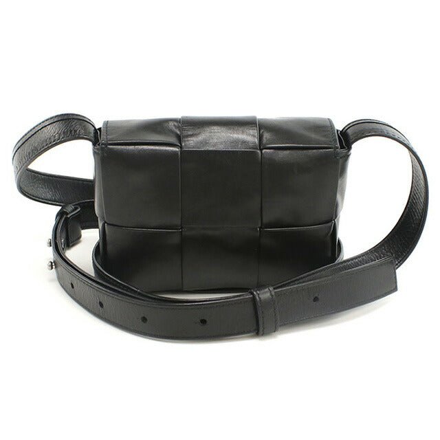 中古 ボッテガヴェネタ 斜め掛け ショルダーバッグ レディース ブランド BOTTEGA VENETA キャンディカセット ブラック バッグ USDBO96478011